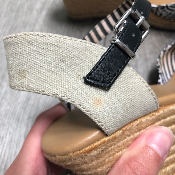 DV8 wedge heels black white 7.5 - Picture 4 of 12